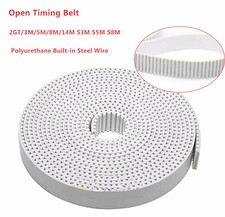   2GT/3M/5M/8M/14M S3M  Open Timing Belt Poly...