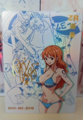 Goddess Story ZR Holo Oil Waifu Nami One Piece Card