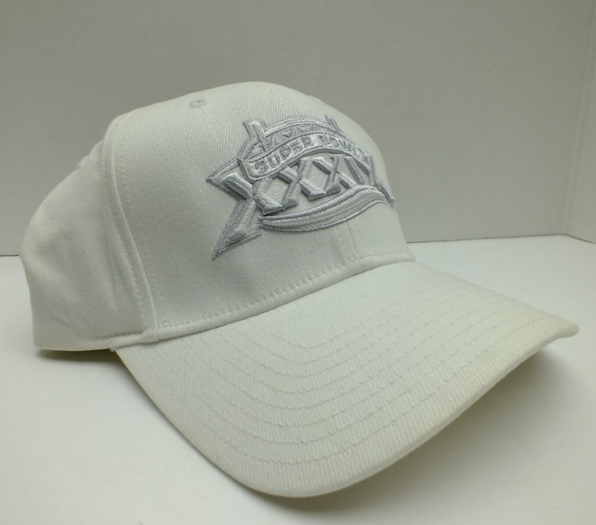 kxxx♥ Super Bowl XXXlX #39 Champions White Stretch Fit Hat One size Flex