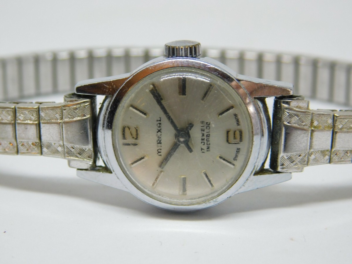 Vintage Mirexal 17 Jewels Incabloc Swiss Made Wind-up Women's
