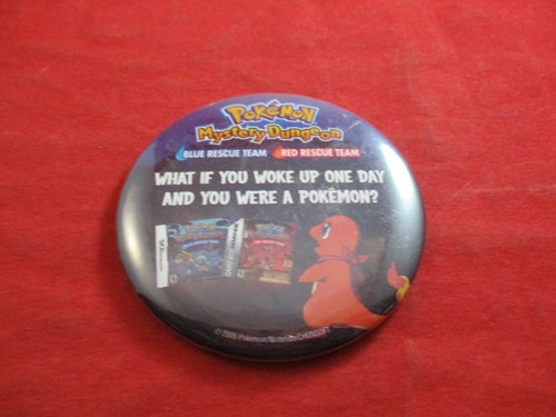 Pokemon Mystery Dungeon Nintendo Game Boy Advance DS Promo Pin Pinback Button