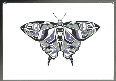 NEW BEGINNINGS by Tlingit Artist Terrence Shorty - New 6'' x 9'' Art Card