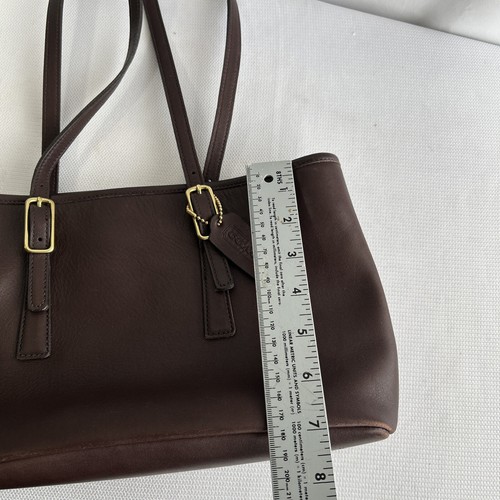 Bolso de hombro Coach vintage de cuero marrón #M1D-9813 EE. UU. - Imagen 14 de 14