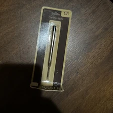 Vintage NEW Parker Original Ball Pen Refill Metal Black Fine NOS