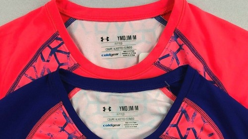 Girl's Youth Under Armour Cold Gear FITTED Long Sleeve Shirt - Picture 2 of 7