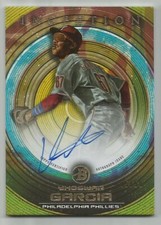 2022 Bowman Inception Yhoswar Garcia RC On Card Autograph #'d 05/50 Philadelphia