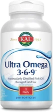 Ultra Omega 3-6-9 1200Mg | Fish Oil W/Cold Pressed Flaxseed & Borage Oil | Sk...