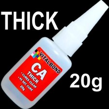 Vitalbond CA Thick 20g Super Glue 45 Sec Cure Model Plastics,Metal,Balsa Wood