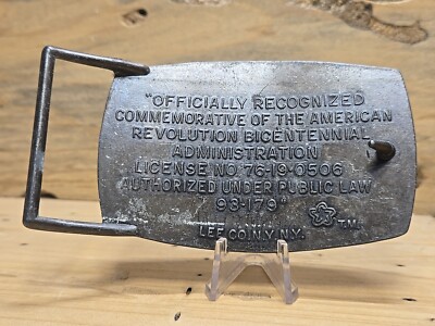 Vtg American Revolution Bicentennial 1776-1976 Commemorative Belt