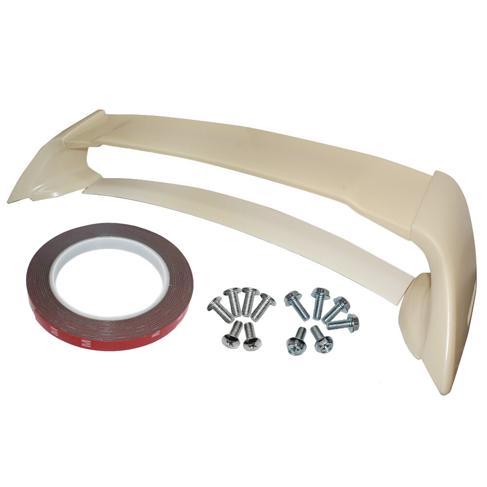 Mugen RR Style Rear Spoiler For 2006-2011 Honda Civic Sedan - Includes Red Emblems 9 thumbnail image