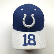 Eli Manning Indianapolis Colts Hat Cap Strapback Youth Blue White NFL Reebok 18