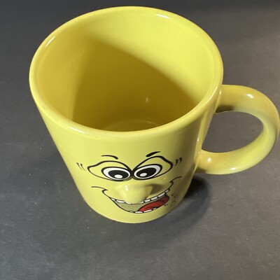 ★ヒロシ様★/チャイニーズタイガー/Cup&Saucer/ Anthropomorphic 3D Nose Face Coffee Cup Allied Design Yellow