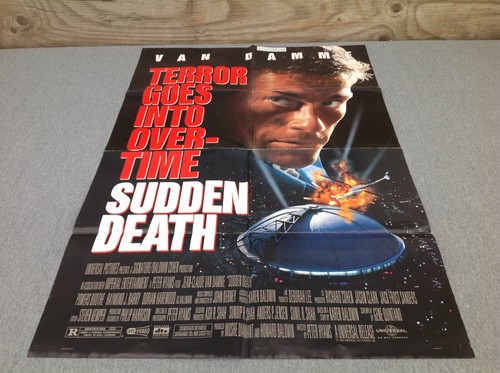 Póster de hoja completa original de Sudden Death 1995 Movie House - Imagen 12 de 12