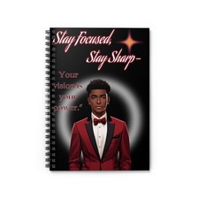 Spiral Notebook - Ruled Line-STAY FOCUSED