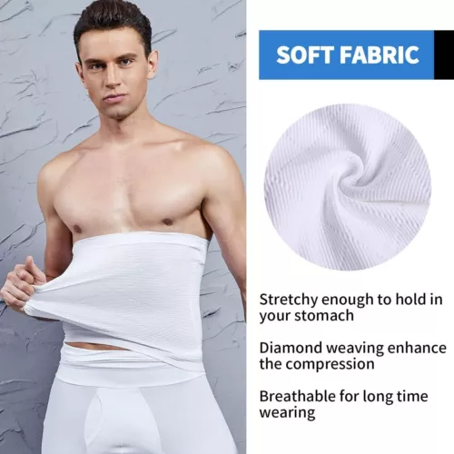 Herren Bauch Kontrolle Tuck Gürtel Body Shaper Abnehmen Taillentrainer Trimmer - Bild 9 von 16