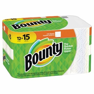 Bounty-2-Ply-Paper-Towels-11-034-x-10-1-4-034-White-Pack-Of-12-Large-Rolls