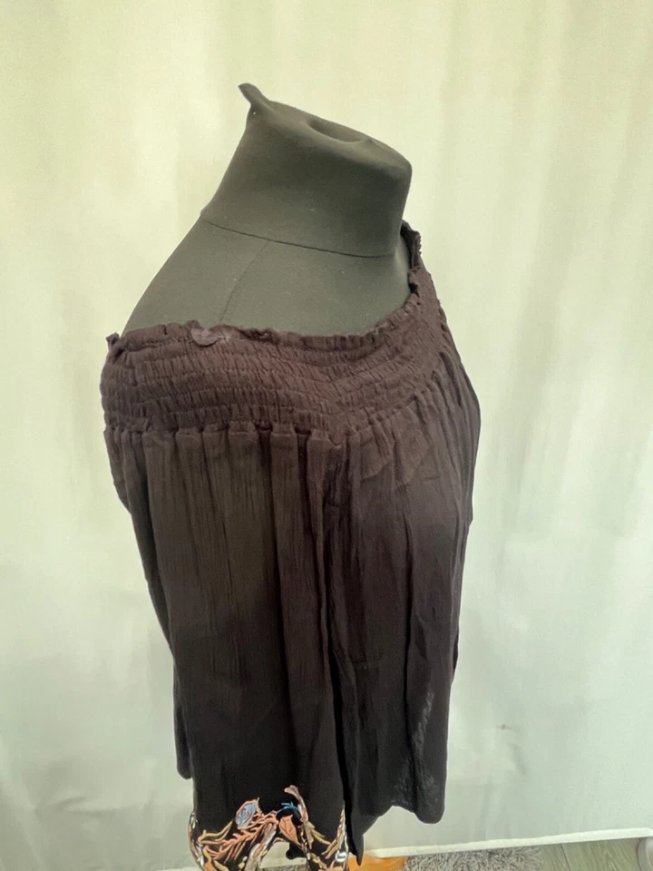 Blusa Hombro Descubierto Cameo Rosa Talla 12 Negro Viscosa Mujer Foto 3 de 4