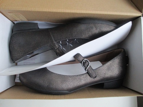 Dansko Kaelyn Metallic Nappa Graphite 39 NIB - Picture 3 of 9