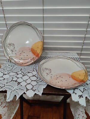 Organic Dinnerware Dinner Plates Earthenware Ceramic, Artistic 10  1/2