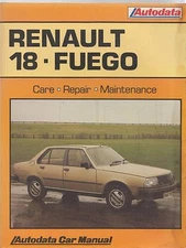 RENAULT FUEGO 1.4 1.6 2.0 COUPE & FUEGO 1.6 TURBO    1979 - 1986 WORKSHOP MANUAL