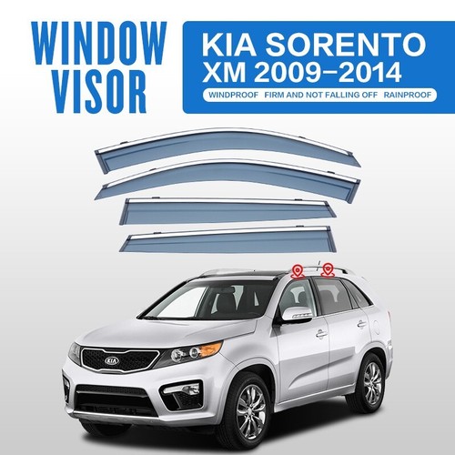 Car Accessories Auto Parts For KIA SORENTO 09-14 Weather Shields Window Visors - Picture 1 of 7