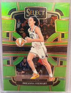 GREEN! 2024 Select WNBA Concourse #13 Breanna Stewart Neon Green Prizm 7/75 🔥