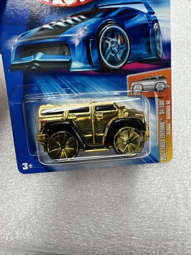 2004 Hot Wheels First Editions BLINGS HUMMER H2 Gold Kmart Exclusive K Day B199 - Picture 6 of 12