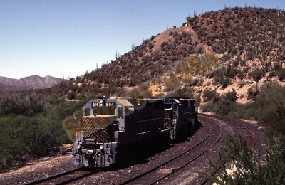 Vtg 2004 Train Slide 504 Copper Basin Railway Engine Ray Jct. AZ Y2B159