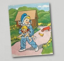 Fridge Magnet Andy Pandy Retro TV - Bagpuss Bill and Ben Flower Pot Men (6)