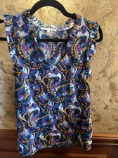 Collective Concepts Women's Sleeveless Blouse Tunic Top Size Small Career