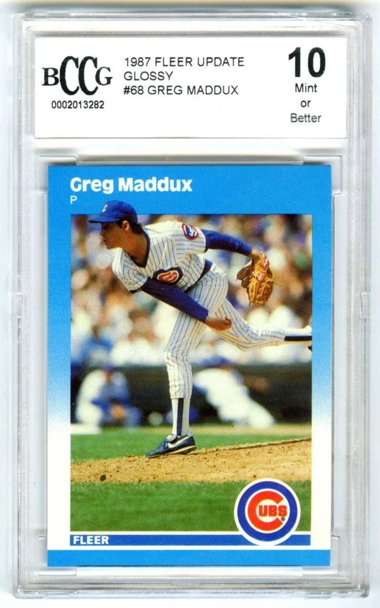 Fleer Greg Maddux Rookie Baseball Sports Trading Cards