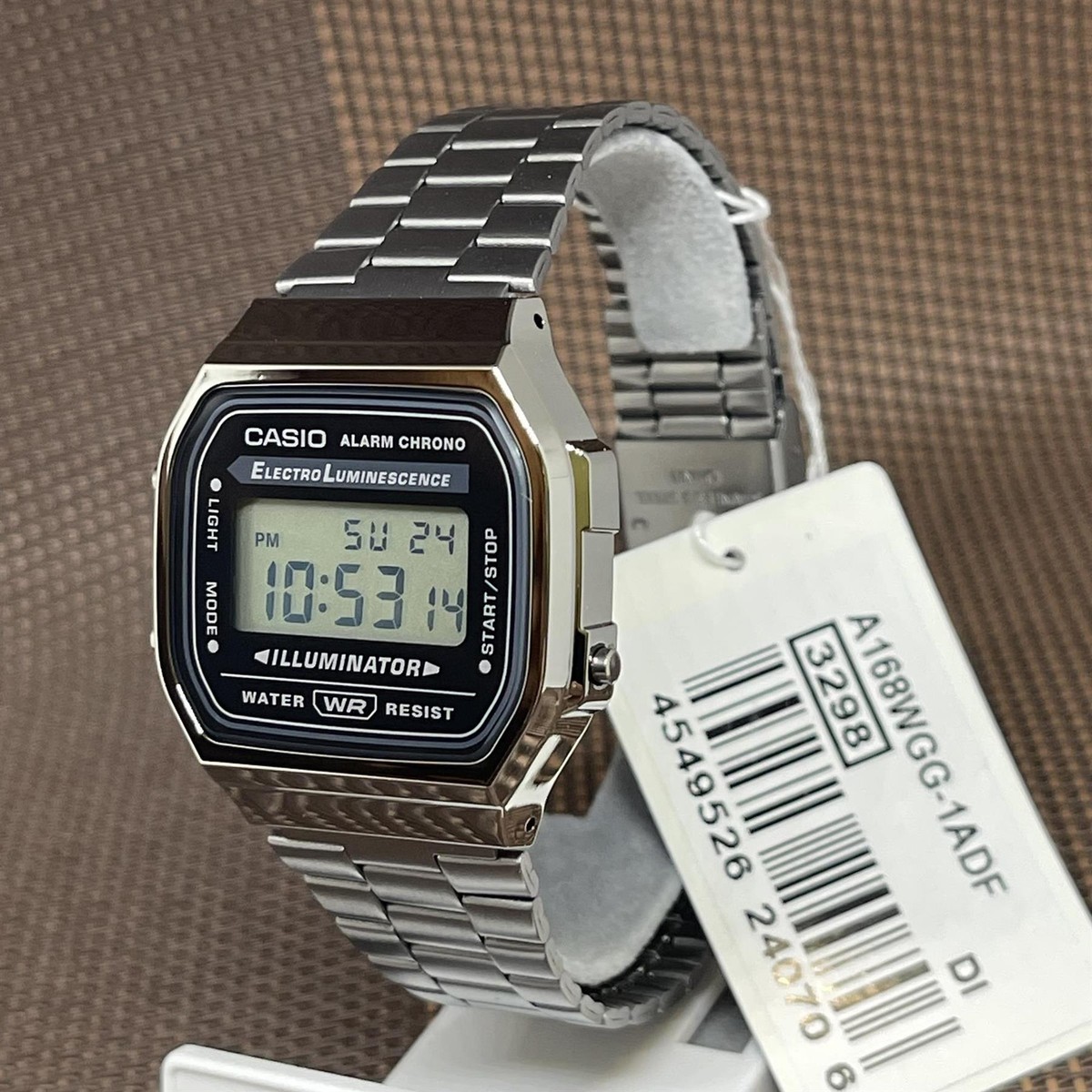 Casio A168WGG-1A Youth Vintage Gray Ion Plated Stainless Steel