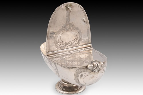 Silver boat censer. Spain, 17th century. - Picture 13 of 13