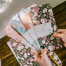 1 Set Japanese Style Stationery Writing Letter Paper Envelopes Set Floral Print
