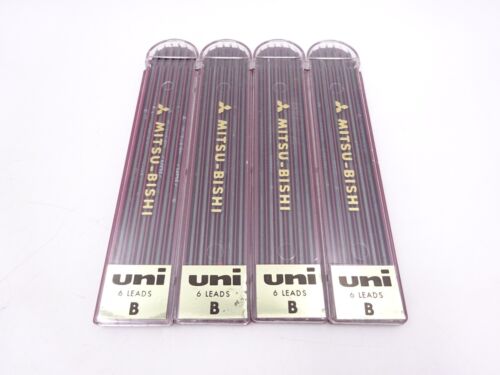 【Sin usar】Lápiz de plomo tipo gota uni 2,0 mm B 6 x 4 piezas de JAPÓN - Imagen 2 de 10