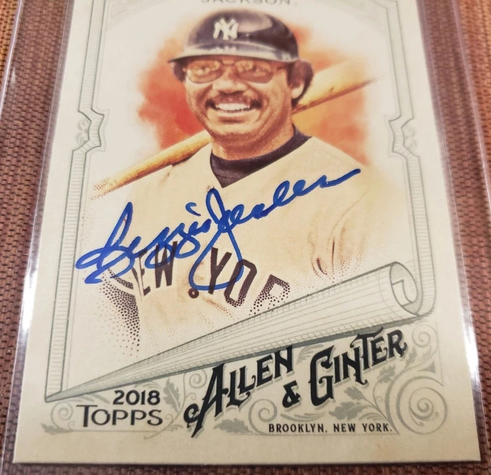 2018 Topps Allen and Ginter #264 Reggie Jackson Autographed Baseball Card BAS - Image 3 of 4