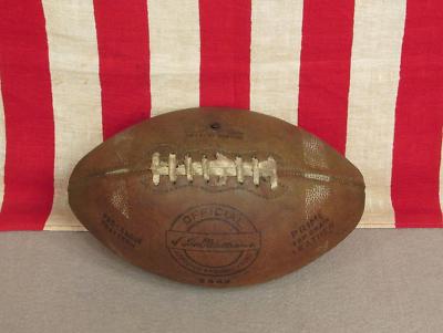 Vintage Ted Williams Brand Official Leather Football w/ Laces 2444