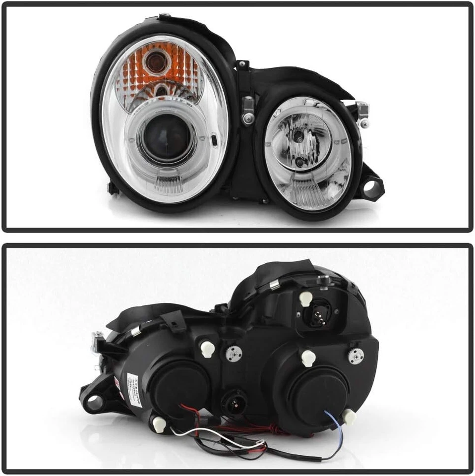 Se adapta a faros proyectores LED de doble halo para Mercedes-Benz Clase CLK W208 1998-2002 Foto 2 de 4