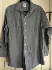 Brooks Brothers Men  s 16.5 2/3 Regent L/S Shirt Blue Checks