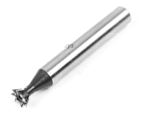 8mm End Mill Dovetail Cutter 60 Degree HSS Flute Metalwork Cutting Endmill Tool