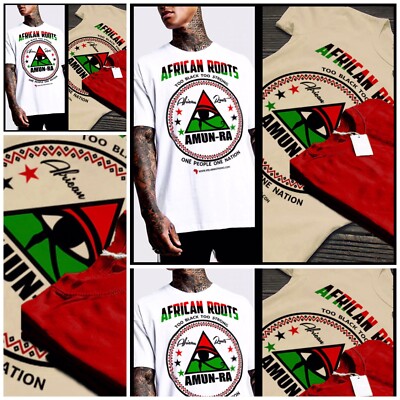 Amun ra t-shirt Black History African melanated kemet egyptian Africa roots tee