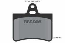 TEXTAR 2330501 Brake Pad Set, disc brake for CITROEN