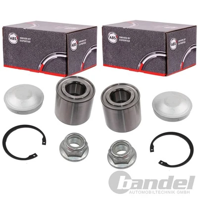 2x Lot De Roulements De Roue A.B.S. Arrière Bi-Côté Pour Renault Megane/Scénic - Photo 1/4