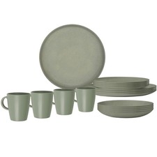 BRUNNER Campinggeschirr Set Lunch Box RPET Tierra Camping Teller Schüssel 12 tlg – Bild 4