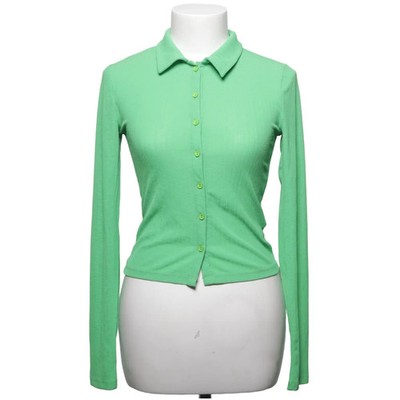 S.V, Hemd, Größe: XS, Sheer Collar Top, Grün, Elasthan/Polyester, Einfarbig #ncH