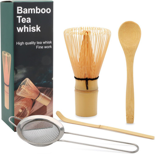 Matcha Whisk Set,Matcha Whisk,Matcha Set,Bamboo bamboo,yellow
