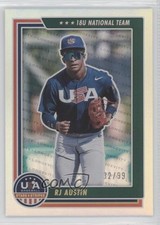 2022 Panini USA Baseball Stars & Stripes Holo Gold 32/99 RJ Austin #48 10k8