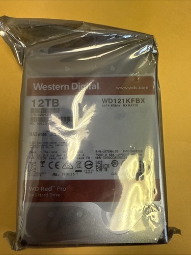 WD Red Pro WD121KFBX 12TB 3.5" SATA 7200rpm Internal Hard Drive