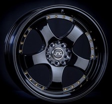 Jnc Wheels Rim Jnc017 Gloss Black W Gold Rivets 18x8.5 5x1005x114.3 Et30