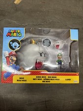 Nintendo Super Mario King Boo, Luigi  Boo Action Figure Set - 3pk Glow in Dark